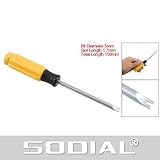 ツール，SODIAL(R)5mm 磁気先端の75mm長さの ドライバー