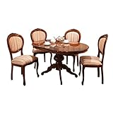 ヴェローナ クラシック ダイニング5点セット (テーブル幅135cm+チェア4脚) [■] 組立設置付き