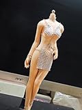 [LOUGIDBVAZ] 1/6 コスチューム 1/6 フィギュア 服 女性 セクシーなランジェリー、レースのランジェリー、セクシーなパンティー、レースのパンティー、セクシーなパジャマ、セクシーなスーパー、セックスサット、 (素体とヘッドと靴等は含まりません) 銀色