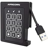 Apricorn 4TB Aegis Padlock SSD 256ビット FIPS 140-2 レベル2 検証済み 堅牢 USB 3.0 暗号化外付けポータブルドライブ (ASSD-3PL256-4TBF)