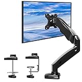 ACTOP PCモニターアーム ガス圧式 1画面 液晶ディスプレイアーム シングル 32インチまで ガススプリング式 モニタースタンド 自立