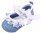 (ラボーグ) La Vogue ベビーシューズ キャンバスシューズ ズック 帆布シューズ スリッポン フォーマル靴 カジュアル 赤ちゃん 新生児 出産祝い 歩行サポート レース飾り (12cm, ホワ
