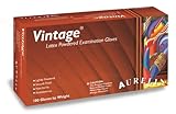 Aurelia Vintage Latex Glove, Powdered, 9.4 Length, 5 mils Thick, Small (Pack of 1000) by Aurelia