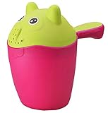 ベビーシャワーの水スプーン/ベビーシャンプー水泳のおもちゃベイラースプーンお玉レッド漫画