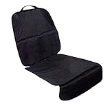 OSHIDE チャイルドシートマット　かーシートカバー　折り畳み式　シート保護　滑り止め　コンビ収納ポケット付き　PU材質