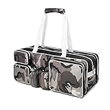 K-Cliffs テニスラケットバッグ デラックスバリスティックナイロン トラベルダッフル シューズコンパートメント スノーカモ ホワイトブラック