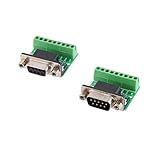 KOZEEY9ピン　DB9 solderlessterminalメス/オス　RS232 RS485アダプタコネクタ