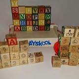 バンドルLot Children 's Wooden ABCブロック& Wagon