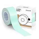 MakeID Q1 HDラベルプリンター専用 純正感熱ロール紙 幅16㎜長4m 全面ラベル 手書き/値札/宛名に適用 資料分類/オフィス家庭/キッチン/収納にも対応(トランスペアレント)