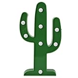 ナイトライト、liyudl 3 W 3d Cactusスイッチ、電池式夜間ライトホワイトパーティーXmas