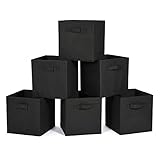 折りたたみ収納ボックス 幅26.67×奥行き26.67×高さ27.94cm カラーボックス 収納ケース 箱 クロゼット バスケット 不織布 頑丈なハ