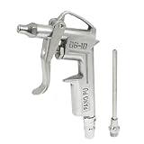 uxcell エアーブローガン　エアーダスター　クリーニングツール　ガレージ　自動車　シルバートーン