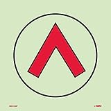 National Marker Corp. IMO109P IMO, Symbol, Flame Detector, 6 Inch X 6 Inch, Glow Vinyl Laminated [並行