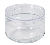 パール金属 保存容器 キャニスター 350ml 広口 ガラス製 上から見える スタッキング可能 クラルテ HC-927
