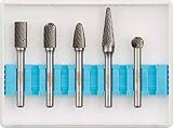 TRUSCO(トラスコ) 超硬バーセットCシリーズ 軸6mm 刃径9.5mm 5本セット TB-C095-5S