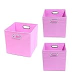 Modern Littles Organization Bundle-3 Storage Bins, Rose Pink by Modern Littles [並行輸入品]