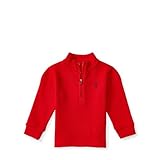 ポロラルフローレン ポニー付 フレンチリブ プルオーバー レッド (男の子12～24か月用) 12M [並行輸入品]