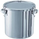 日東金属工業:日東 ステンレスタンク ストレートクリップ式密閉タンク(フタ付) 25L CTH-33 型式:CTH-33
