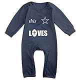 Kamifa カミファ ダラスカウボーイズ チャンピオン 星 長袖ベビー服 おくるみ 出産祝い パーファクト Navy 12 Months