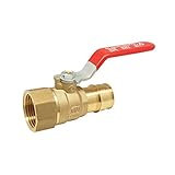 red-whiteバルブ12rw5016ab鉛フリーPexボールバルブf1960、1 / 2 "