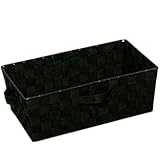 共栄 KYOEI 収納家具 カラーバスケット 収納ボックス カラーボックス サイドワゴン 収納ケース 小物入れ インナーケース インナーボックス 浅型 幅38×奥行26×高さ13cm ブラック
