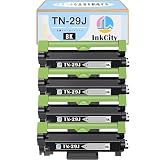 【InkCity】Brother(ブラザー)用 TN-29J 互換トナーカートリッジ【Black×4本】大容量【純正品と互換可能/高発色/個別包装/安心サポート】対応機種：HL-L2375DW、HL-L2370DN、HL-L2330D、MFC-L2750DW、MFC-L2730DN、DCP-L2550DW、DCP-L2535D、FAX-L2710DN