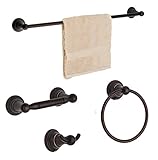 Dynasty Hardware 2200-ORB-4PC Muirfield Series Bathroom Hardware Set, Oil Rubbed Bronze, 4-Piece Set