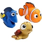 8個セット お風呂おもちゃ シャワー プール 噴水 ファインディングニモ フルカラー ディズニー 魚 赤ちゃん 子供 プレゼント もえもえ 可愛い (3個)