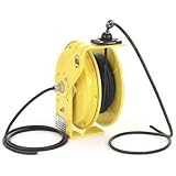 KH Industries RTB Series ReelTuff Industrial Grade Retractable Power Cord Reel with Black Cable 16/3