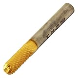 SK11 軸径3mm チタンコート 超硬ロータリーバー 鉄工用 先丸円筒6.0X16mm STCB-17