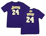 NBA Youth Los Angeles Lakers Kobe Bryant # 24 Gametime Playerシャツ、パープル