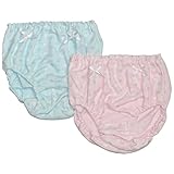 【日本製】リボン付カラフルドットショーツ2枚組 下着　肌着　女児 ガールズ100/110/120/130 (130)