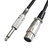 F-Factory マイクケーブル 6.3mm モノラル標準プラグ(オス)-XLR/キャノンプラグ(メス)ケーブル XLRケーブル 15m C-080-15m