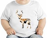 Colourful Deer オーガニックベビーTシャツ 12 - 18 Months