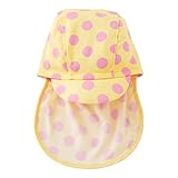 (チャックル) chuckle 後首日除け付きドットスイムキャップ クリーム 42-52cm（ワンサイズ） M9202-00-40