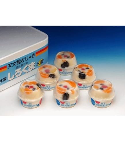 Amazon.co.jp: 天文館むじゃき 本家 白熊アイスセット 330ml × 6個