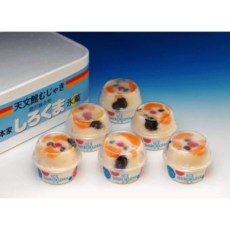 Amazon.co.jp: 天文館むじゃき 本家 白熊アイスセット 330ml × 6個