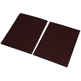 uxcell サンドペーパー　紙やすり　　ブラウン　酸化アルミニウムシート　四角形　　80　グリット　サンディング 　10個