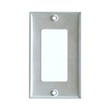 430ステンレススチール壁プレート1ギャング装飾/漏電遮断器( Pkg of 3 )