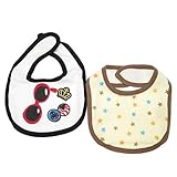 お買い得!![ベビービブ]スタイ2枚セット/サングラス かわいい 18×13cm 赤ちゃん雑貨 グッズ 通販