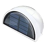[Present-web] ソーラーパネル内蔵 防水 LED ウォールランプ ガーデニング 自動点灯 【イエロー】