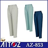 レディースシャーリングパンツ（2タック） カラー：003アースグレー サイズ：S