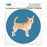 自動車用車窓ロッカーサークルバンパーステッカーチワワの犬のペットのドローイング