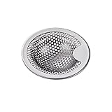 Fibetter 洗面台 はいすいこう 塵受け 排水溝 排水口 ゴミ受け ステンレス パンチング 排水口 ごみうけ ヘアキャッチャー 洗面所 風呂 風呂場 ユニットバス 洗面器排水口用 浅型 適当排水口寸法：3.4－4.5cm