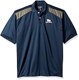 NCAAピッツバーグパンサーズメンズCTRロゴポロシャツ、XL、ネイビー/チャコール