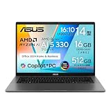 ASUS ノートパソコン Vivobook S 14 M3407KA 14インチ AMD Ryzen AI 5 330 メモリ16GB SSD 512GB MS Office 2024搭載 Windows 11 重量 1.4kg Wi-Fi 6 Webカメラ内蔵 Type-C給電対応 有機ELパネル搭載 Copilot+PC AI PC マットグレー M3407KA-AI5165GRS/A