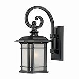 Acclaim 8102BK Somerset Collection 1-Light Wall Mount Outdoor Light Fixture, Matte Black [並行輸入品]