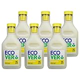 【まとめ買い】ECOVER(エコベール) エコベール 柔軟剤 本体 ガーデニア&バニラの香り 750ml×6個 ecover ファブリックソフナー 洗濯 赤ちゃん laundry 日用品 ベビー ケース販売