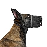 OneTigris 口輪 犬 犬用 メッシュマスク 水が飲める犬用マズル おやつをあげやすい サイズ調整可能 ストレス解消 壊れにくい 無駄吠え防止グッズ 犬 かみぐせ防止 家具破壊防止 社会化訓練 犬の不快感を軽減 自由な着け心地 (XL)