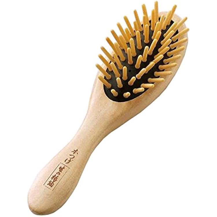 Amazon | 徳安 つげのクッションブラシ椿油仕上げ 大 | 徳安